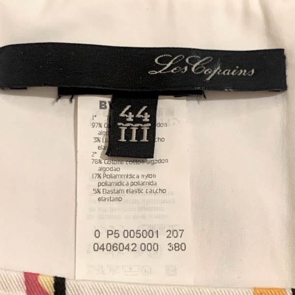 Les Copains Dress Beautiful EUC Italian Designer Sheath in White Florals sz 8 - Picture 7 of 9